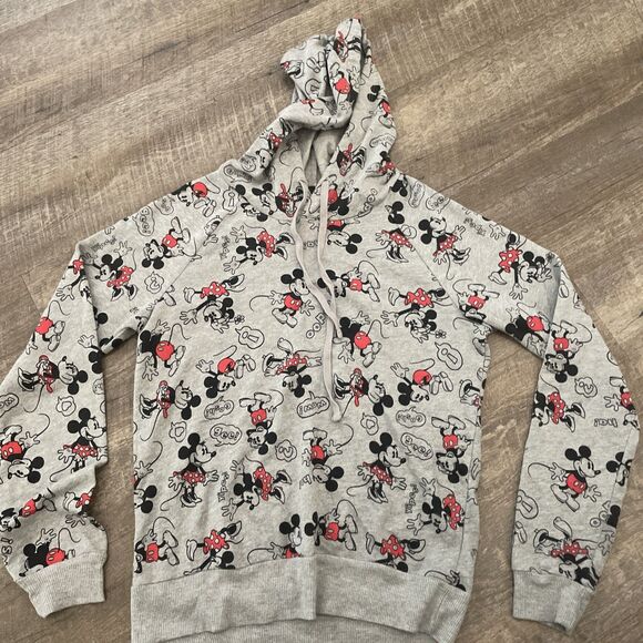 Disney All Over Print Mickey Mouse Pullover Sweatshirt Size Medium - Picture 3 of 7